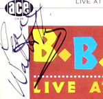 Walter King's Autograph on John's rare vinyl copy of Live at the Regal - Click to Enlarge
