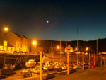 Laxey Harbour by night